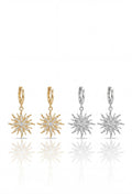 Boucles d'Oreilles Soleia – Créoles Soleil Étincelant en Acier Inoxydable