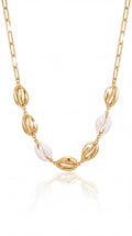 Collier Jade – Chaîne Maillons & Cauris en Acier Inoxydable