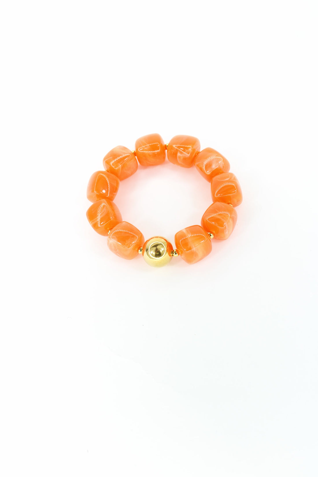 Bracelet Melina – Bracelet perles colorées et boule dorée
