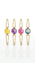Bracelet Garance – Bracelet doré à cristaux Swarovski lumineux (création)