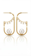 ✨ Boucles d’oreilles Aya – Perle élégante & éclat moderne