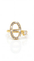 Bague Théa – Maillon Scintillant en Acier Inoxydable