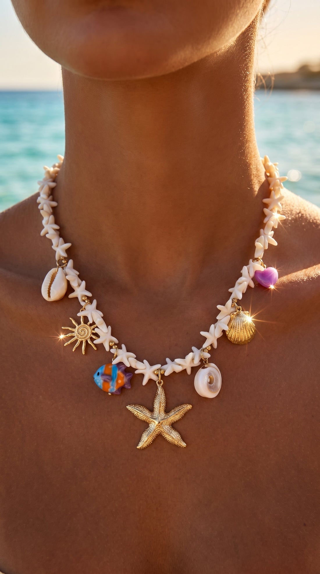 Collier Long "Sira" – Bohème, Solaire & Plein d'Évasion