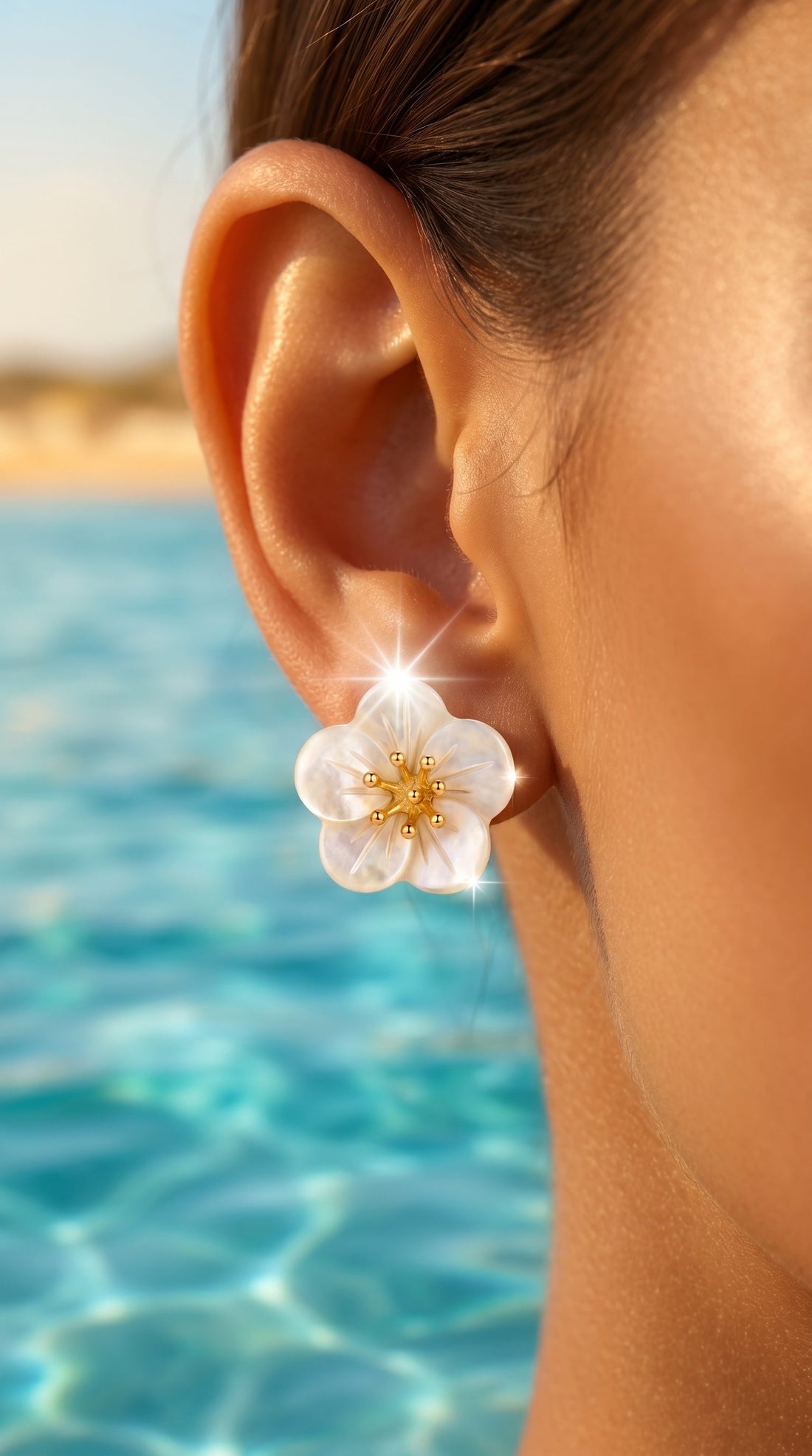 Boucles d’oreilles "Jess" – Florales, Élégantes & Lumineuses