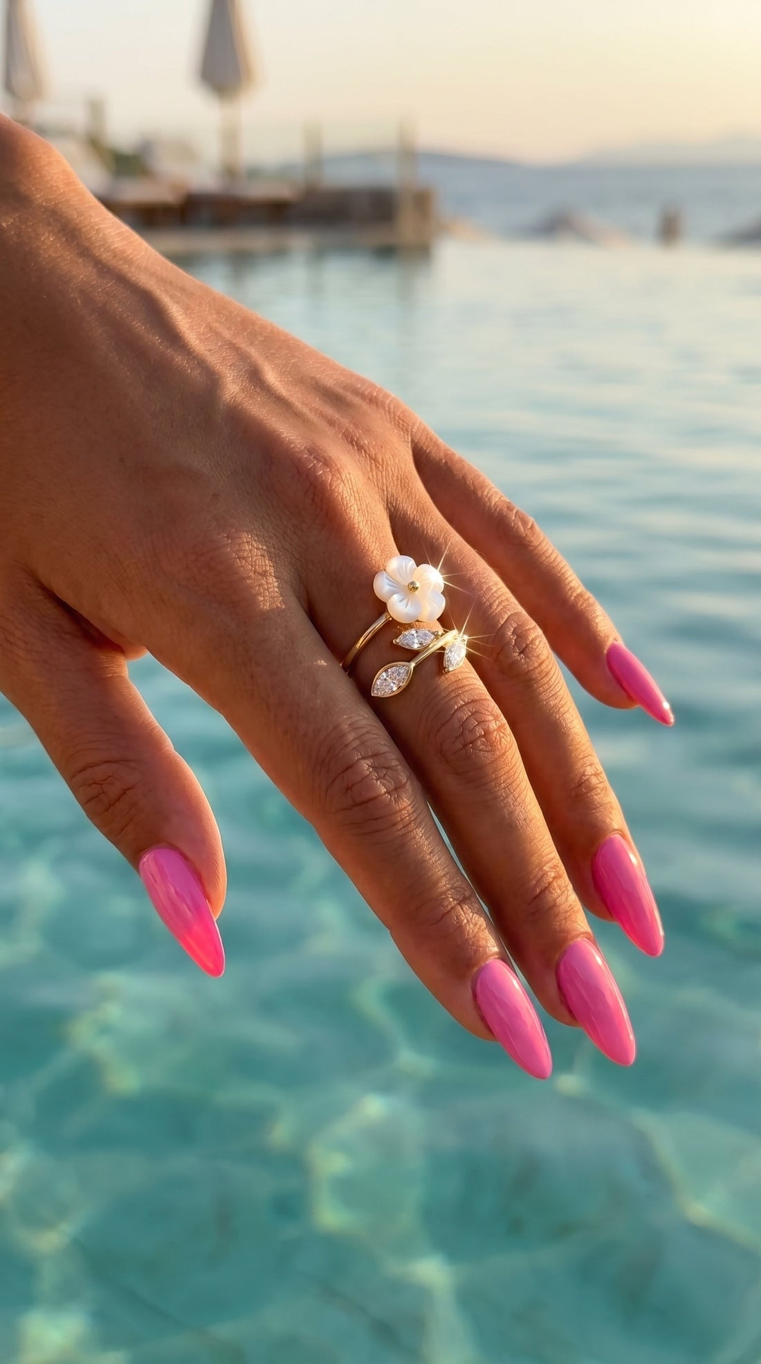 Bague "Anaelle" – Délicate, Fleurie & Lumineuse
